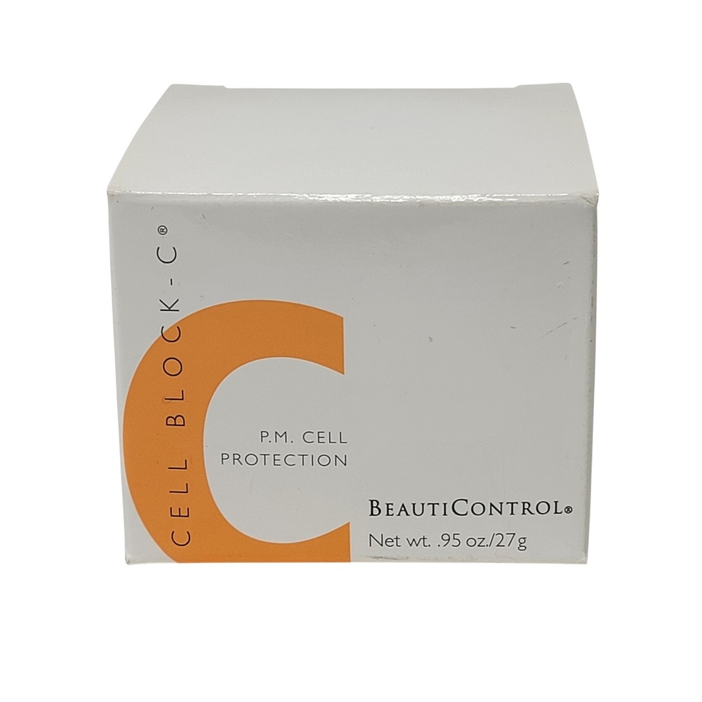 BeautiControl Cell Block-C P.M. Cell Protection .95 oz Vitamin C Cream NOS